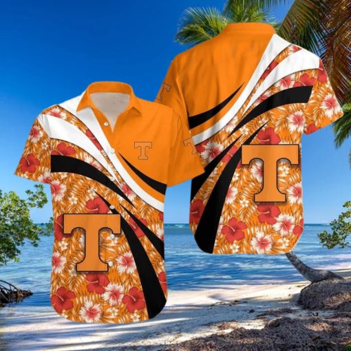 NCAA Tennessee Volunteers Hawaiian Shirt Hibiscus Flowers Summer Aloha