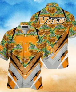 NCAA Tennessee Volunteers Hawaiian Shirt Palm Trees And Mountains Beach Lovers Gift