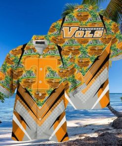 NCAA Tennessee Volunteers Hawaiian Shirt Palm Trees And Mountains Beach Lovers Gift