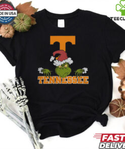 NCAA Tennessee Volunteers Logo Football Grinch Christmas T Shirt
