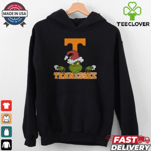 NCAA Tennessee Volunteers Logo Football Grinch Christmas T Shirt
