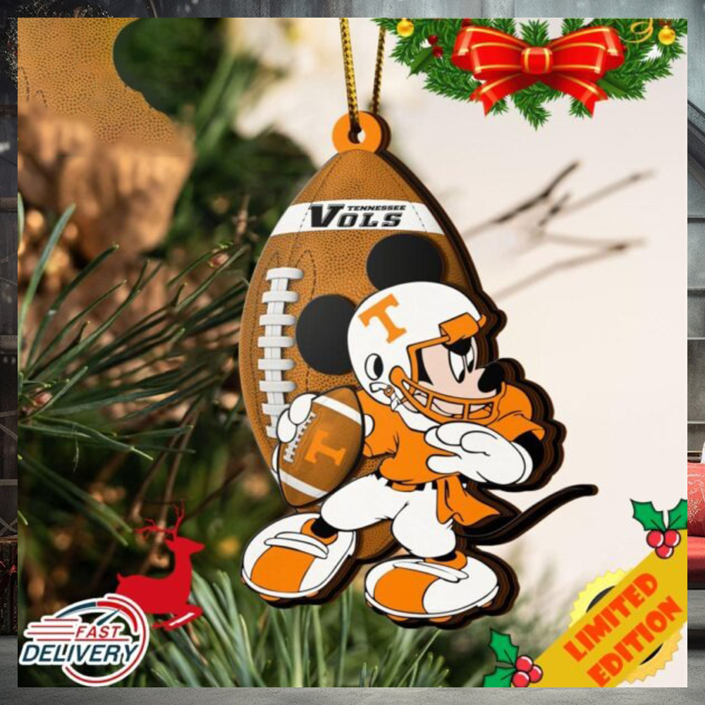 NCAA Tennessee Volunteers Mickey Mouse Christmas Ornament 2023 Christmas Tree Decorations NCAA Tennessee Volunteers Mickey Mouse Christmas Ornament 2023 Christmas Tree Decorations