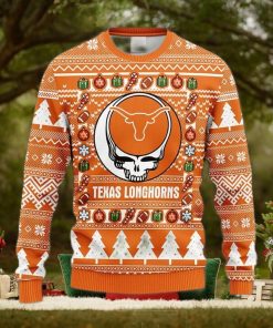 NCAA Texas Longhorns Grateful Dead Fleece 3D Sweater For Men And Women Gift Ugly Christmas