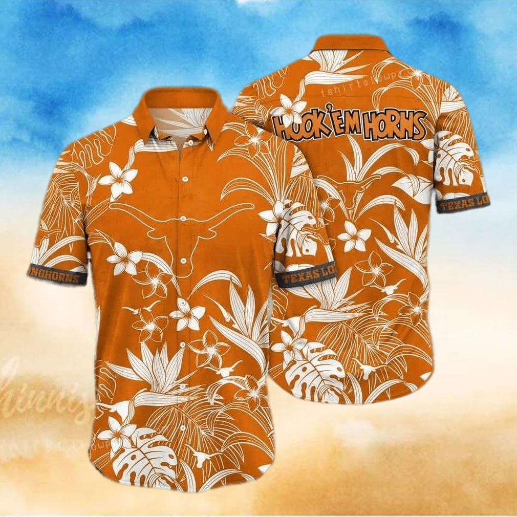 NCAA Texas Longhorns Hawaiian Shirt Beach Gift For Friend NCAA Texas Longhorns Hawaiian Shirt Beach Gift For Friend