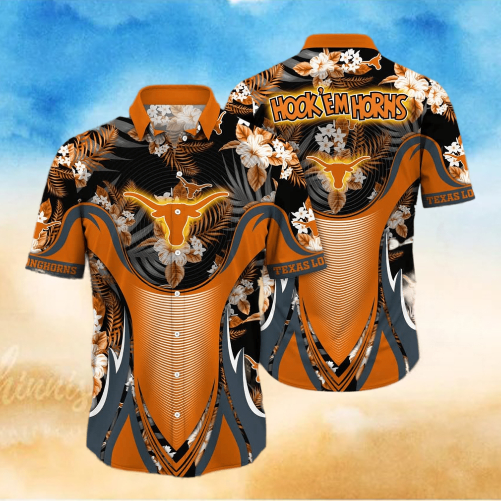 NCAA Texas Longhorns Hawaiian Shirt Gift For Beach Vacation NCAA Texas Longhorns Hawaiian Shirt Gift For Beach Vacation