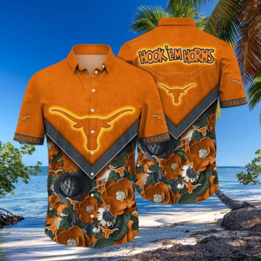 NCAA Texas Longhorns Hawaiian Shirt Summer Vacation Gift