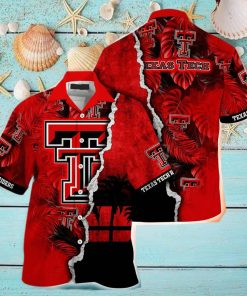 NCAA Texas Tech Red Raiders Hawaiian Shirt Custom Name Beach Gift For Him shirt