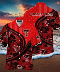 NCAA Texas Tech Red Raiders Hawaiian Shirt Custom Name Beach Vacation Gift hoodie, sweater, longsleeve, shirt v-neck, t-shirt