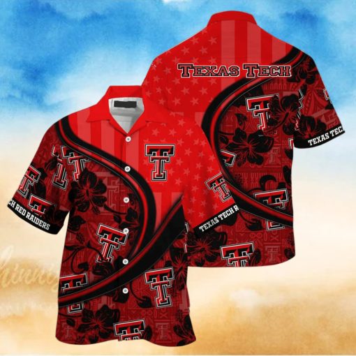 NCAA Texas Tech Red Raiders Hawaiian Shirt Custom Name Summer Gift For Friend