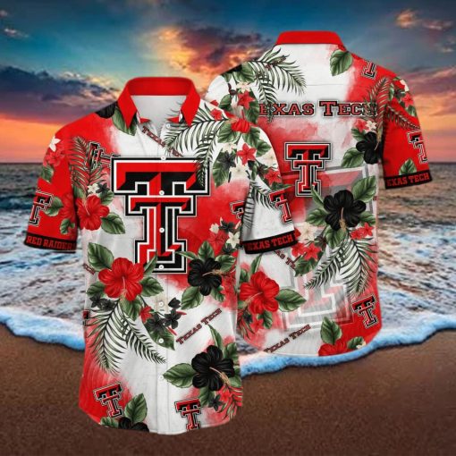 NCAA Texas Tech Red Raiders Hawaiian Shirt Hibiscus Flowers Pattern hawaiian hoodie, sweater, longsleeve, shirt v-neck, t-shirt