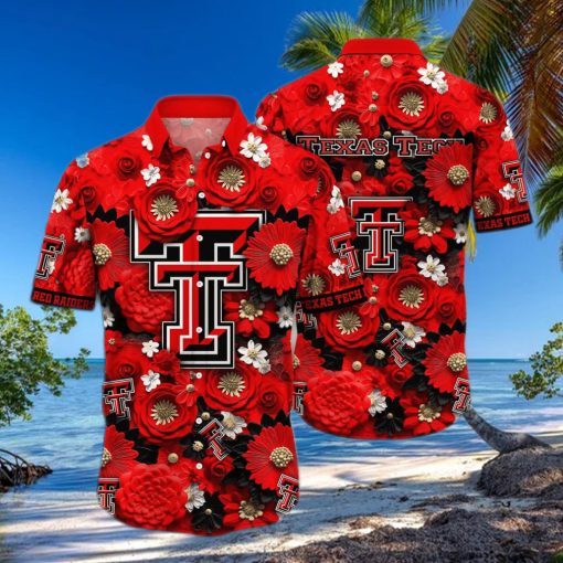 NCAA Texas Tech Red Raiders Hawaiian Shirt Summer Beach Gift
