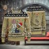 Custom Name For NCAA Fans Texas A&M Aggies HO HO HO Ugly Christmas Sweater Funny Christmas Gift