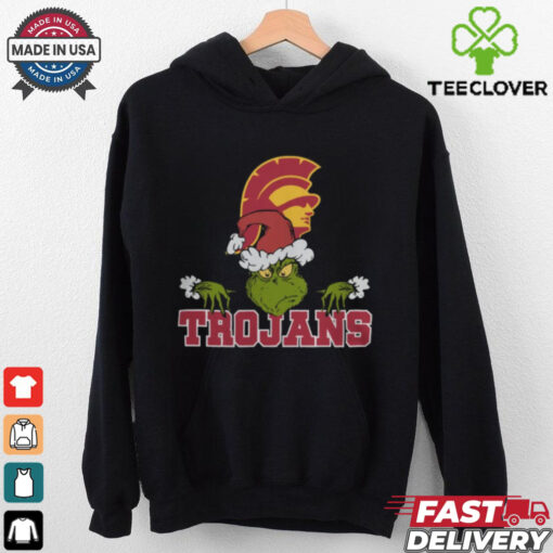 NCAA USC Trojans Logo Football Grinch Christmas T Shirt