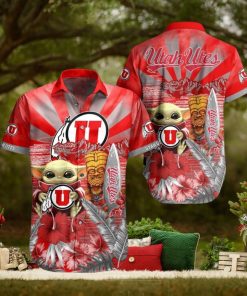 NCAA Utah Utes Baby Yoda Hawaiian Shirt