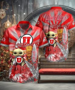 NCAA Utah Utes Baby Yoda Hawaiian Shirt