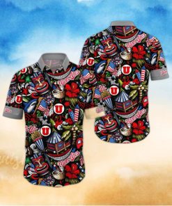 NCAA Utah Utes Flower Hawaii Shirt Summer Vibes For FootBall Fans