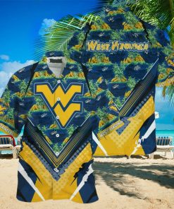 NCAA Virginia Mountaineers Hawaiian Shirt Palm Trees And Mountains Best Beach Gift