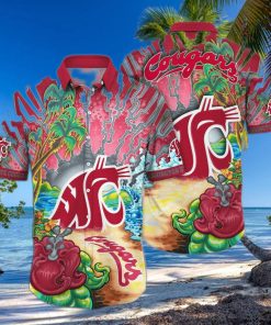 NCAA Washington State Cougars Hawaiian Shirt Gift For Beach Trip