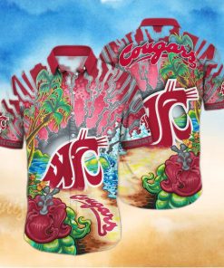 NCAA Washington State Cougars Hawaiian Shirt Gift For Beach Trip