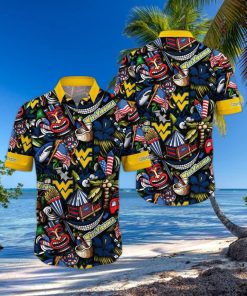 NCAA West Virginia Mountaineers Flower Hawaii Shirt Summer Vibes For FootBall Fans