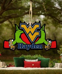 NCAA West Virginia Mountaineers Grinch Christmas Ornament