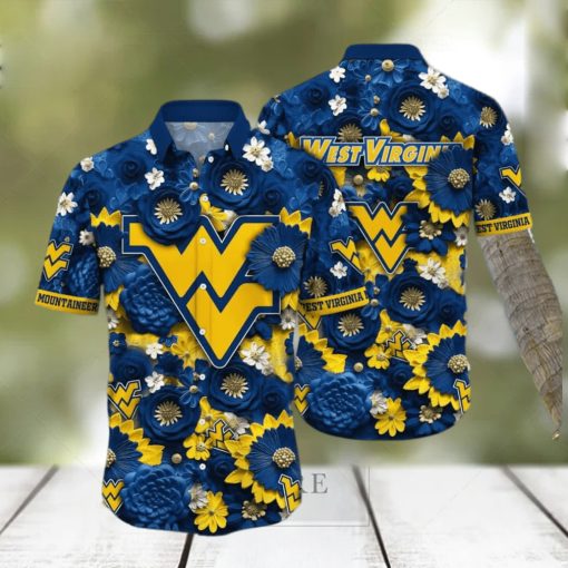 NCAA West Virginia Mountaineers WVU Hawaiian Shirt Beach Vacation Gift