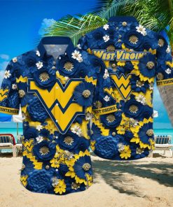 NCAA West Virginia Mountaineers WVU Hawaiian Shirt Beach Vacation Gift