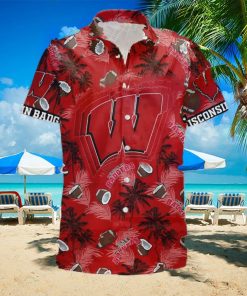 NCAA Wisconsin Badgers Hawaiian Shirt Beach Gift For Friend