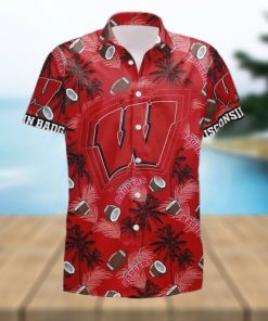 NCAA Wisconsin Badgers Hawaiian Shirt Beach Gift For Friend 1 NCAA Wisconsin Badgers Hawaiian Shirt Beach Gift For Friend