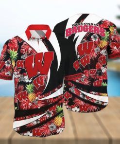 NCAA Wisconsin Badgers Hawaiian Shirt 1 NCAA Wisconsin Badgers Hawaiian Shirt
