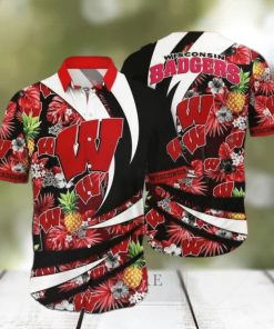 NCAA Wisconsin Badgers Hawaiian Shirt 2 NCAA Wisconsin Badgers Hawaiian Shirt