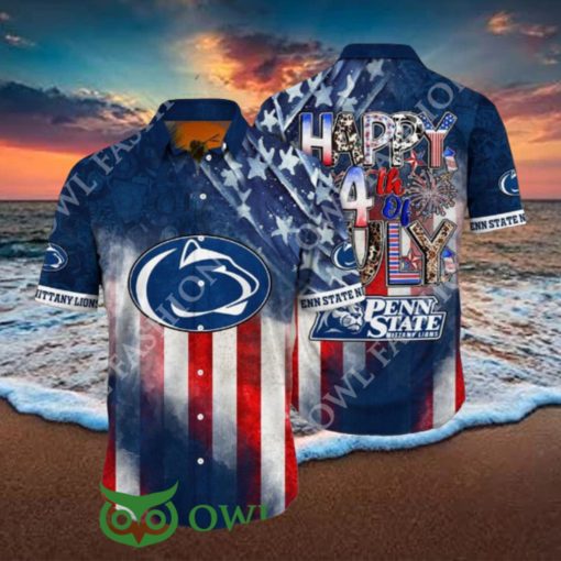 NCAA1 Penn State Nittany Lions Independence Day Holidays Hawaiian Shirt 2024