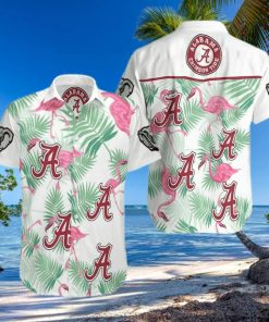 NCAAA Labama Crimson Tide Hawaiian Shirt Flamingo Aloha Gift For Beach Trip