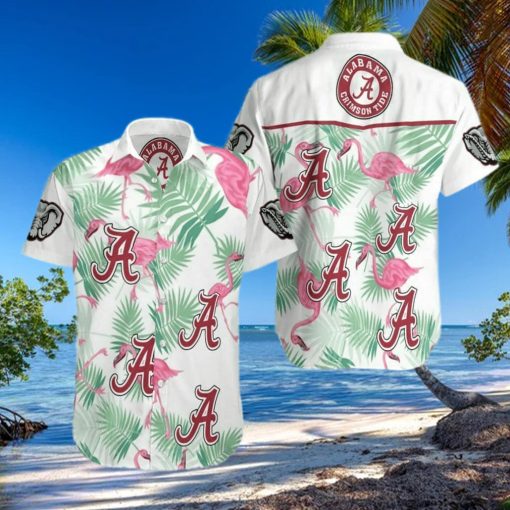 NCAAA Labama Crimson Tide Hawaiian Shirt Flamingo Aloha Gift For Beach Trip