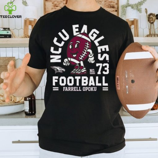 NCCU NCAA Football Farrell Opoku Maroon Fashion T Shirt