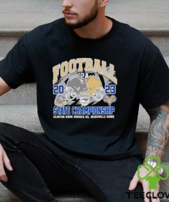 NCHSAA 2A Football 2023 State Champions Clinton Dark Horses Vs Reidsville Rams Helmet Shirt