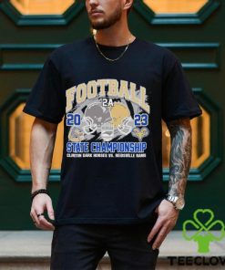 NCHSAA 2A Football 2023 State Champions Clinton Dark Horses Vs Reidsville Rams Helmet Shirt