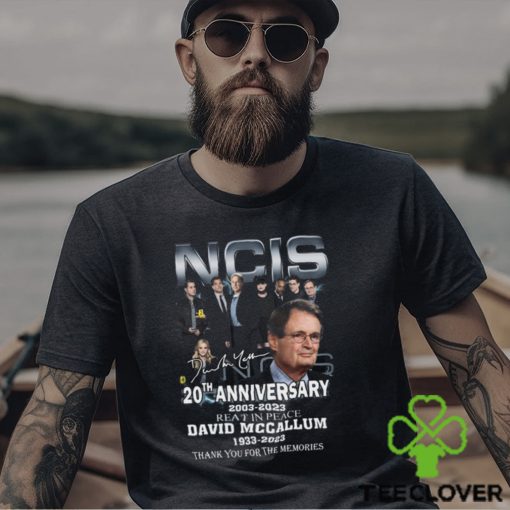 NCIS 20th Anniversary 2003 – 2023 Reat In Peace David Mccallum 1933 – 2023 Thank You For The Memories T Shirt