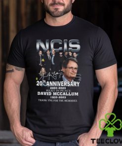 NCIS 20th Anniversary 2003 – 2023 Reat In Peace David Mccallum 1933 – 2023 Thank You For The Memories T Shirt