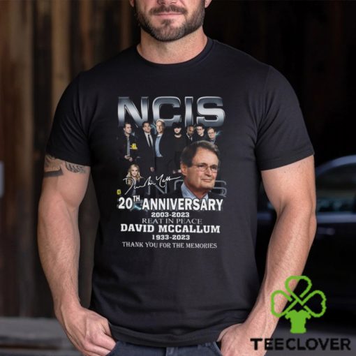 NCIS 20th Anniversary 2003 – 2023 Reat In Peace David Mccallum 1933 – 2023 Thank You For The Memories T Shirt