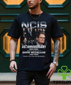 NCIS 20th Anniversary 2003 – 2023 Reat In Peace David Mccallum 1933 – 2023 Thank You For The Memories T Shirt