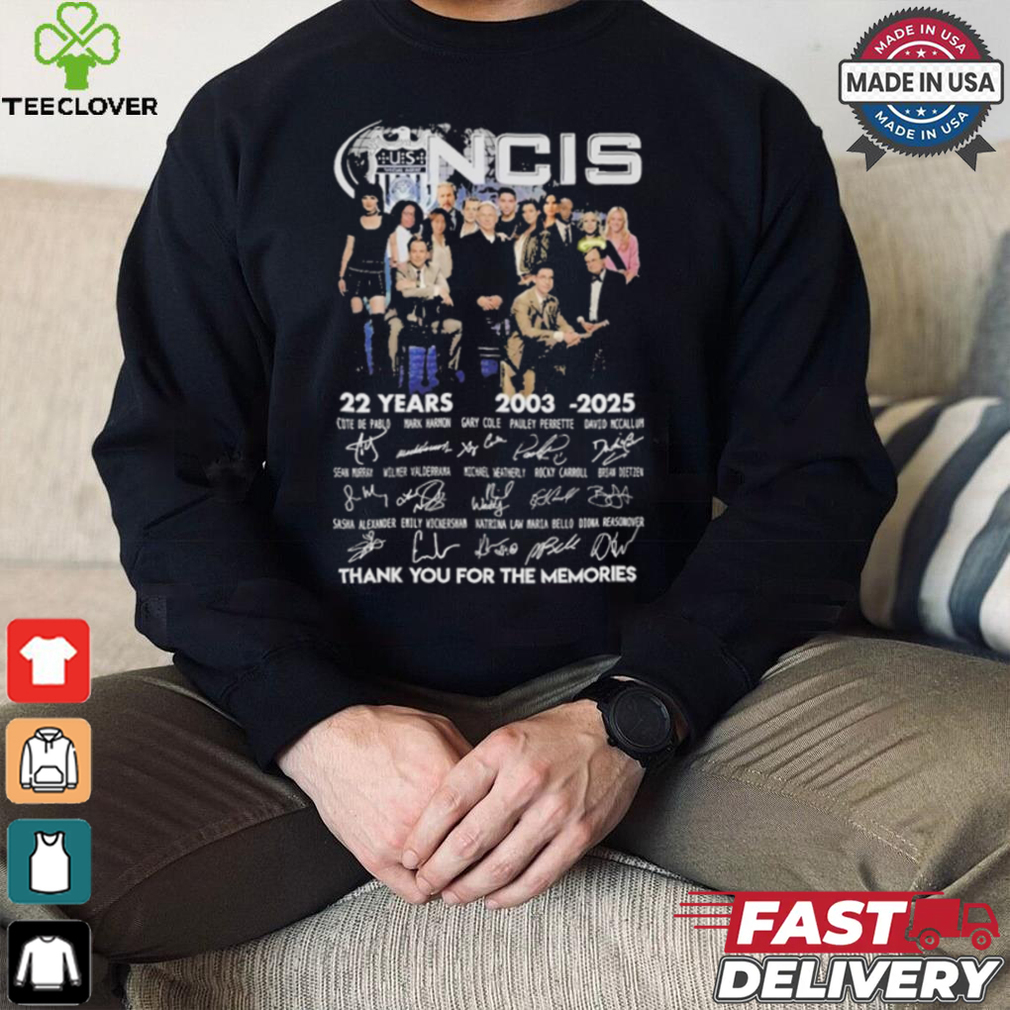 NCIS 22 Years 2003 2025 Thank You For The Memories T Shirt NCIS 22 Years 2003 2025 Thank You For The Memories T Shirt