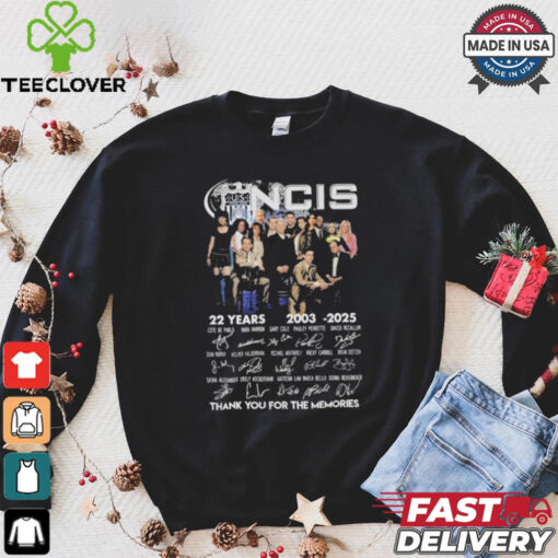 NCIS 22 Years 2003 2025 Thank You For The Memories T Shirt