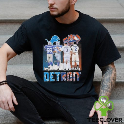 Detroit Sports Teams Schmidt Sanders Trammell And Gehringer Signatures Shirt