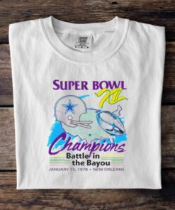 Dallas Cowboys Super Bowl Champions 1975 New Orleans Shirt