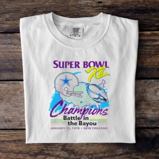 Dallas Cowboys Super Bowl Champions 1975 New Orleans Shirt