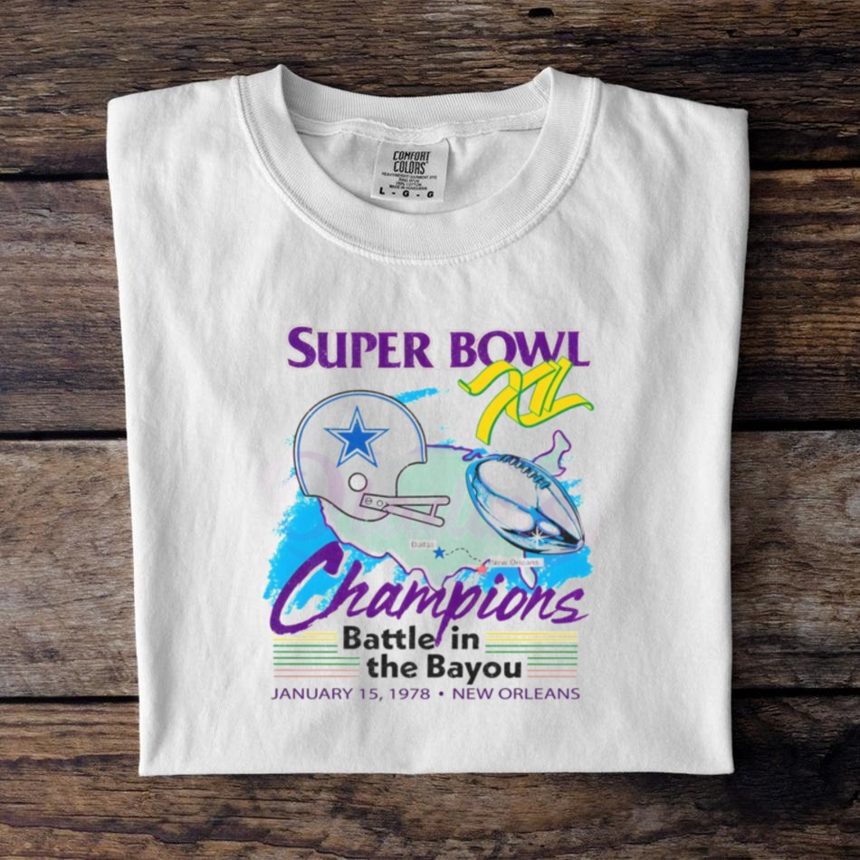 Dallas Cowboys Super Bowl Champions 1975 New Orleans Shirt Dallas Cowboys Super Bowl Champions 1975 New Orleans Shirt