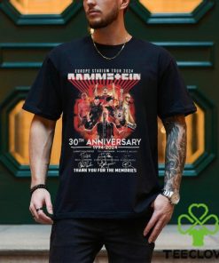 NEW Europe Stadium Tour Rammstein 30th Anniversary Thank You For The Memories T Shirt