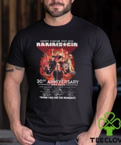 NEW Europe Stadium Tour Rammstein 30th Anniversary Thank You For The Memories T Shirt