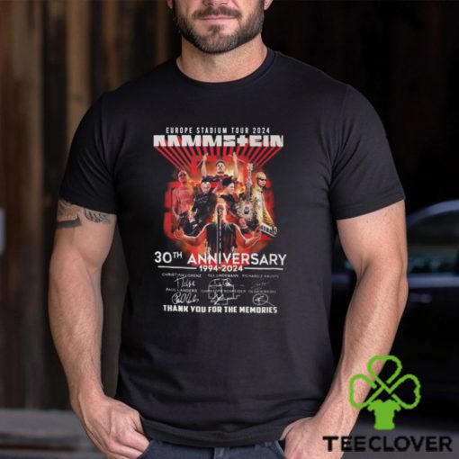 NEW Europe Stadium Tour Rammstein 30th Anniversary Thank You For The Memories T Shirt